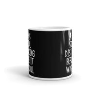 Was Social Distancing Before it was Cool White glossy mug