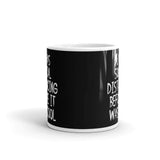 Was Social Distancing Before it was Cool White glossy mug