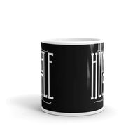 Stay Humble Hustle Hard White glossy mug