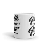 Faith Over Fear White glossy mug