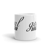 Goal Digger White glossy mug