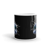 Space Skull White glossy mug