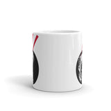 Dino Laser White glossy mug