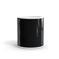 U.S. Support Flag White glossy mug