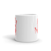 Zombie Bloody Handprint White glossy mug