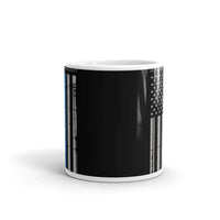 Thin Blue Line (Honor Serve Protect) White glossy mug