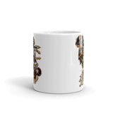 Warrior White glossy mug