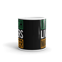 Irish Livers Matter White glossy mug