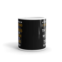 I Stand Behind the Heroes (Thin Blue Line) White glossy mug