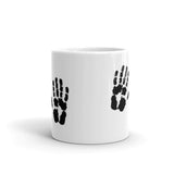 Handprints White glossy mug