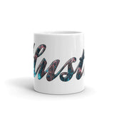 Hustle White glossy mug