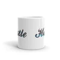 Hustle White glossy mug