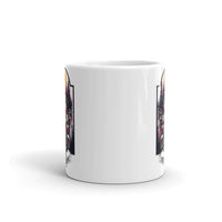 Motorcycle Santa White glossy mug