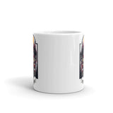 Motorcycle Santa White glossy mug