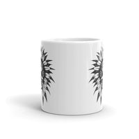 Native Skull White glossy mug