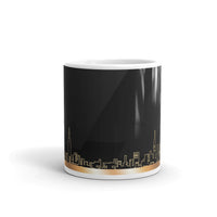 New York Skyline White glossy mug