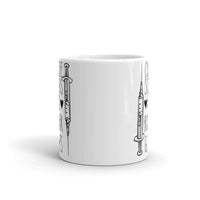 Coffee Scrubs and Rubber Gloves White glossy mug