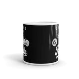 Live to Ride White glossy mug