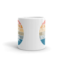 Eat Sleep Fish Repeat White glossy mug