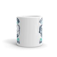 I Only Care About Fishing White glossy mug