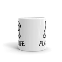 Pug Life White glossy mug