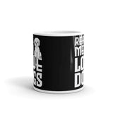 Real Men Love Dogs White glossy mug