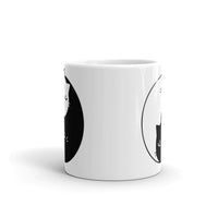 Yin Yang Kitty White glossy mug