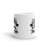 Yes I Really Do Need All These Cats White glossy mug