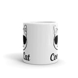 Cool Cat White glossy mug