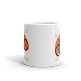 No Fuel No Insurance White glossy mug