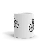 Bike Ride White glossy mug