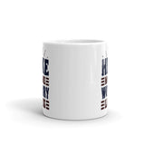 Hike More Worry Less White glossy mug