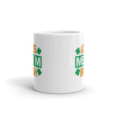 Kiss Me I'm Irish White glossy mug