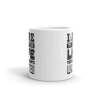 Dare to Live White glossy mug