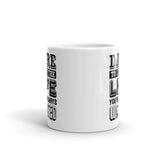 Dare to Live White glossy mug