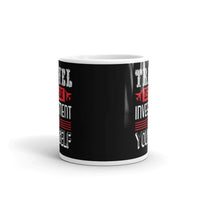 Travel is an Investment White glossy mug