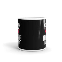 Horror Movie Addict White glossy mug