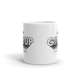 Don't Give Up White glossy mug