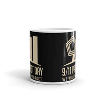 Never Forget 9/11 Patriot Day White glossy mug