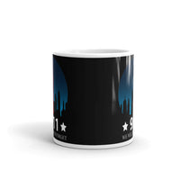 9/11 We Will Never Forget White glossy mug