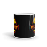 Hellfire White glossy mug