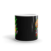 Pumpkin Skater White glossy mug