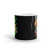 Pumpkin Skater White glossy mug