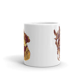 Cowgirl White glossy mug