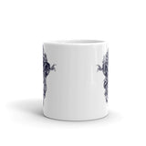 Dragons White glossy mug