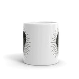 Dark Skull White glossy mug