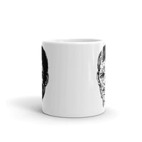 Zombie Head White glossy mug