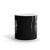 Skull Snake White glossy mug