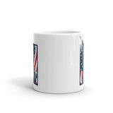 Armed Liberty White glossy mug