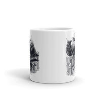 The King White glossy mug